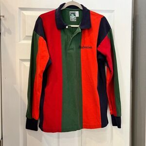 McIntosh & Seymour Rugby Shirt Cotton Heavyweight Budweiser Vintage Retro M